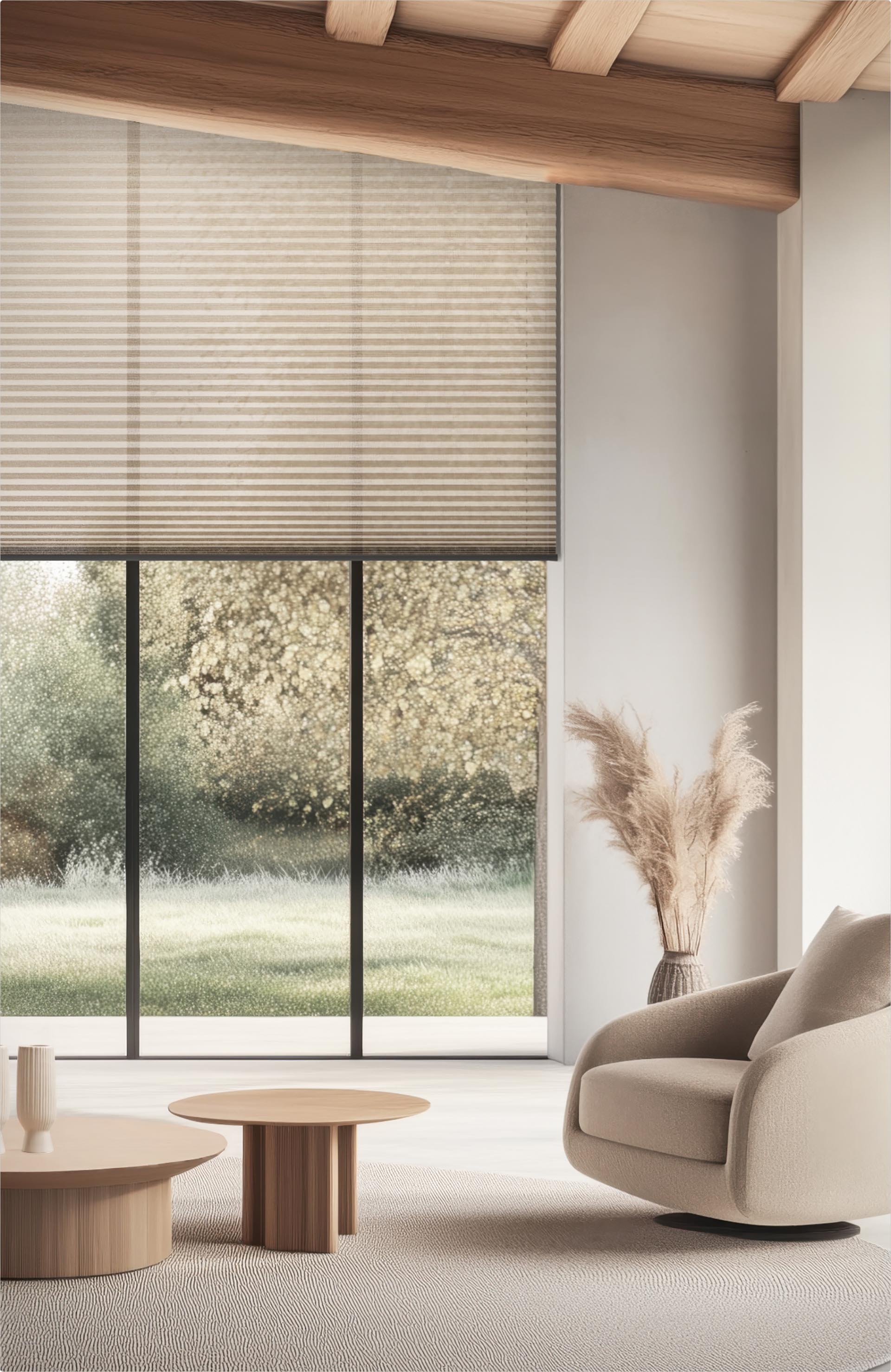 Pleated blinds